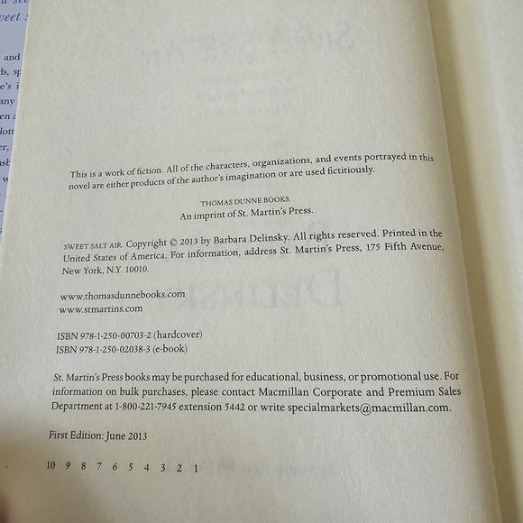 Sweet Salt Air Book by Barbara Delinsky, Hardcover, Pre-owned - Picture 3 of 9